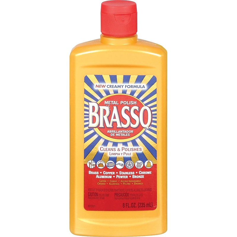 Brasso Stainless Steel & Metal Cleaner Polish, 8 oz., 8/Carton (2660089334) image 1