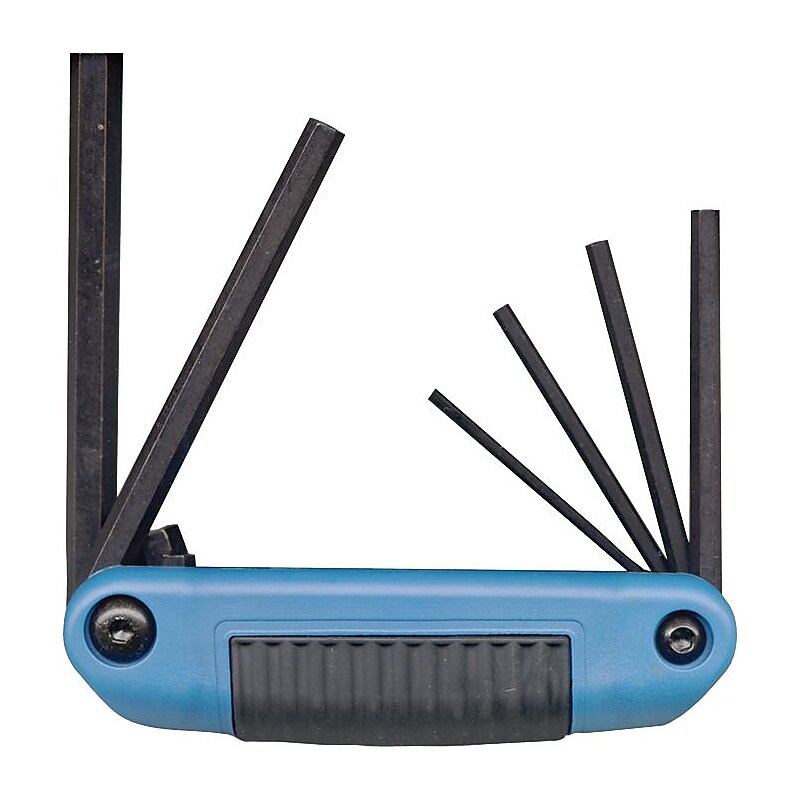 Eklind® Tool Ergo-Fold™ 9 Pieces Large Handle Hex Key Set, Red Composite Grip, 5/32 - 3/8" image 1