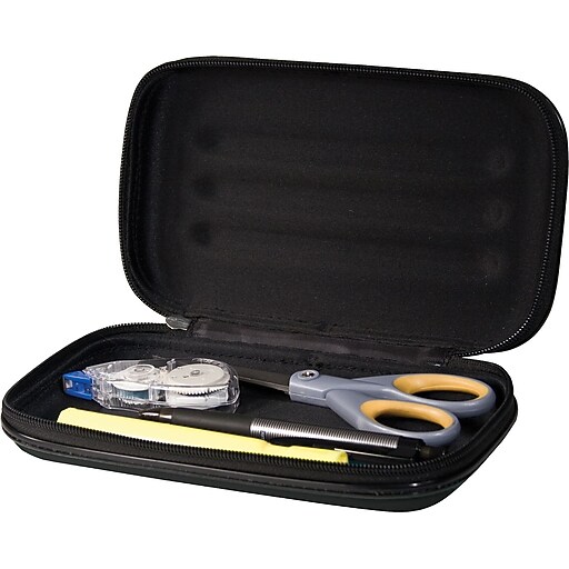 Advantus Zipper Pencil Case, Black (67000) | Staples