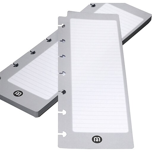 Staples® Arc System Task Pads, White and Gray, 21/2" x 67/10" Staples