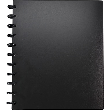 Staples® Arc Customizable Durable Poly Notebook System, Black, 9-3/8