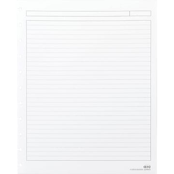 M by Staples™Arc System Reinforced Narrow Ruled Premium Refill Paper, White, 8-1/2" x 11"