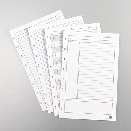 Staples® Arc System GraphRuled Premium Refill Paper, White, 51/2" x 8