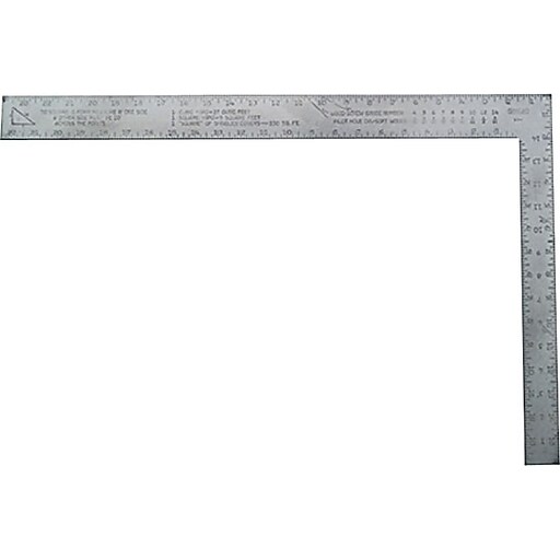 Stanley® Homeowner Carpenter's Framing Square, 24" x 2" x 0.2" Blade at Staples