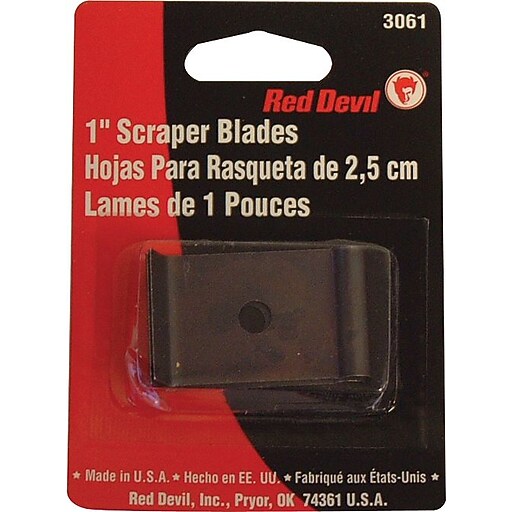 Red Devil® Single Edge Scraper Blade, 1inch at Staples
