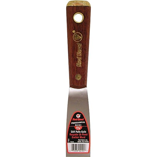 Red Devil® Professional Series 4100 Stiff Putty Knife, 11/4" Staples
