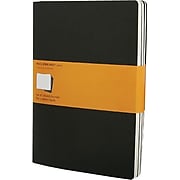 Moleskine Cahier Soft Cover Journal, 7.5" x 10", Black, 3/Pack (705038)