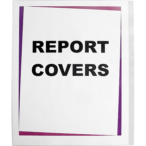CLine® Clear Poly Report Covers for Use with Slide'nGrip Binding