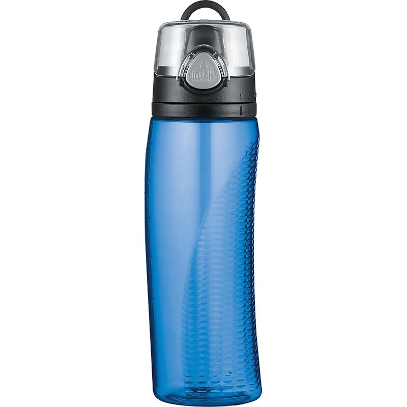 Thermos Intak Plastic Water Bottle, 24 oz., Blue (HP4100TLTRI6) image 1
