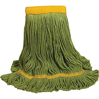 O'Dell 1200 Series Large Recycled PET Mop Head, 5" Headband, Green (1200L/GR)