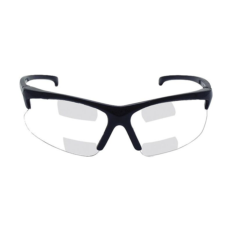 Smith & Wesson 30-06 Scratch-Resistant Dual Reader Safety Glasses; Black Frame, Clear Lens (SMITH & WESSON) image 1
