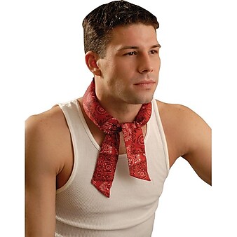 MiraCool Cooling Bandana, Blue, One Size, 12/Pack (561-940-CBL)