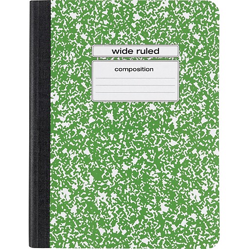 Staples Wide Rule Composition Book Assorted Colors 9 3 4
