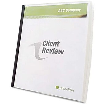 GBC Slide 'n Bind Report Cover, Letter Size, Clear, 10/Pack (W67504)