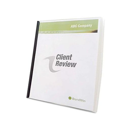 GBC Slide 'n Bind Report Cover, Letter Size, Clear, 10/Pack (W67504