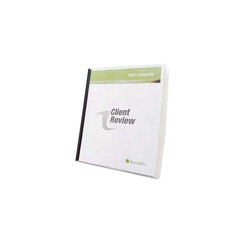 GBC Slide 'n Bind Report Cover, Letter Size, Clear, 10/Pack (W67504) image 1