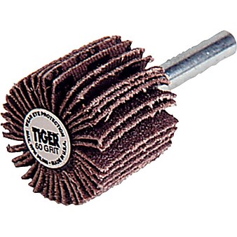 Weiler® Tiger® Mounted Flap Wheels, 80 Grit, 1" Diameter