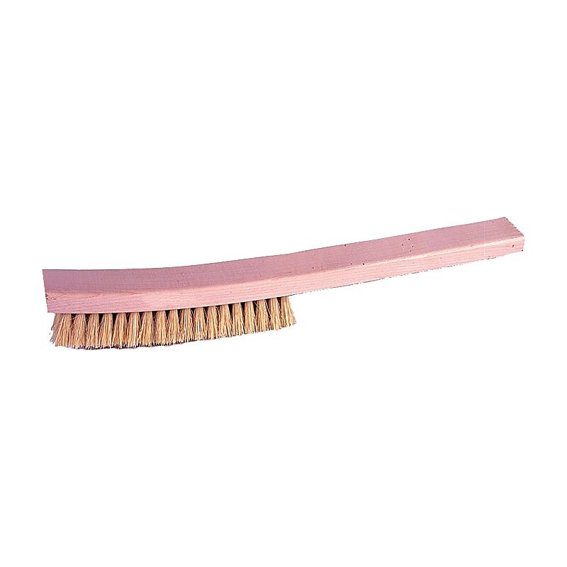 Weiler® Hardwood Handle Brass Bristle Plater Brush, 13" image 1