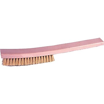 Weiler® Hardwood Handle Brass Bristle Plater Brush, 13"