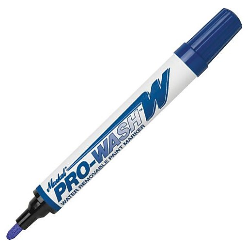 Markal Pro-wash Water Removable Paint Marker 97030 White USA for sale online 