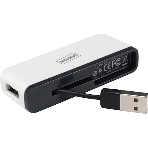 Staples 4 port usb 2 0 travel hub at staples