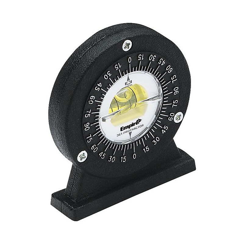 Empire® Small Angle Magnetic Protractor, Magnetic base and stand, 1.5 lb image 1
