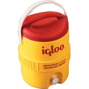 Igloo 14.5 in (L) x 20.38 in (H) Yellow Plastic Rugged Duty Beverage Cooler with Spigot, 3... by