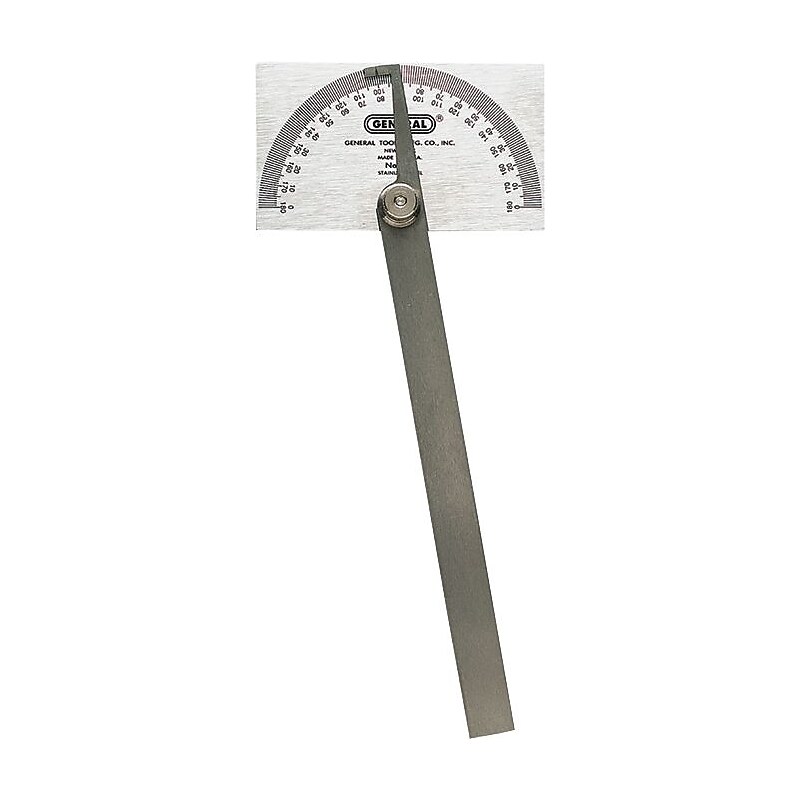 General® Stainless Steel Protractors, 3.38 in head, Universal Protractor image 1