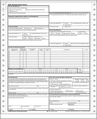 ComplyRight ADA Dental Claim Form, 1-Part Continuous, 1000/Pack | Staples®