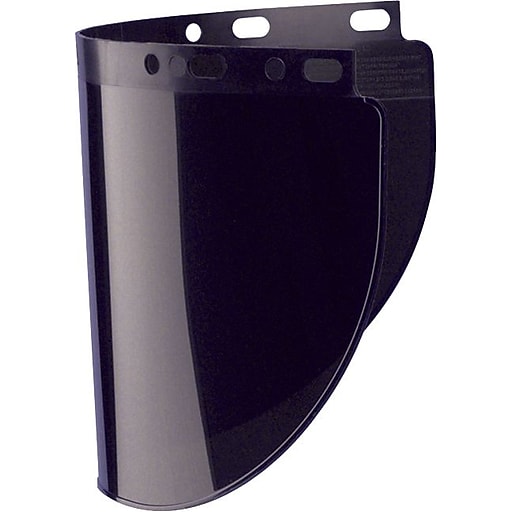 black face shield visor