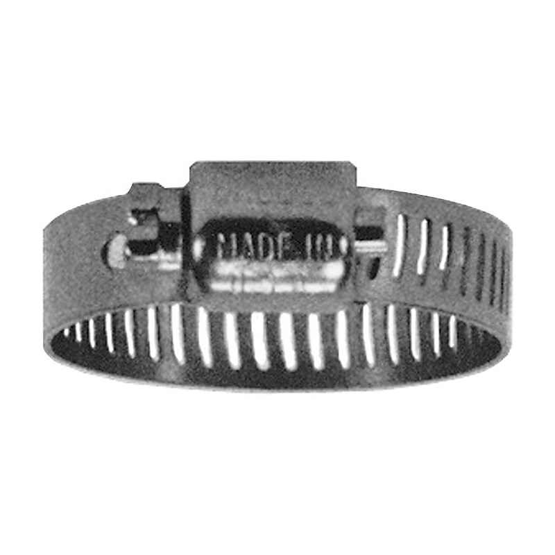 Dixon™ 201/301 Stainless Steel MAH Miniature Worm Gear Drive Hose Clamp, 7/32 - 5/8 in image 1