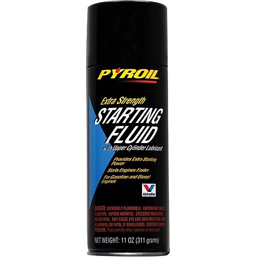 Pyroil® Clear Liquid Extra Strength Starting Fluid, 11 oz Aerosol Can