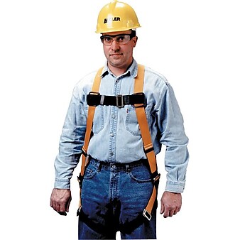 Honeywell Miller Titan Full-Body Harness, Universal, 400 lbs. Capacity, Orange (493-T4500/UAK)