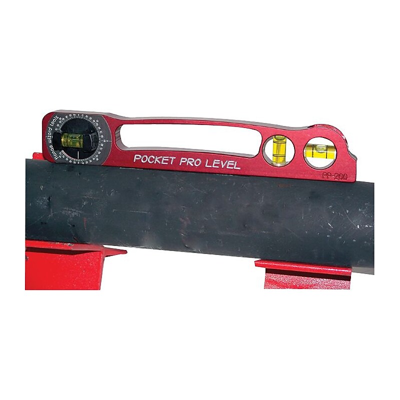 Flange Wizard® Anodized Aluminum Body Pocket Pro Level, 9 in (L) x 1 1/2 in (W) image 1