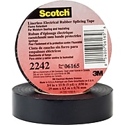 Scotch® Linerless Electrical Rubber Tape; Black, 30 mil