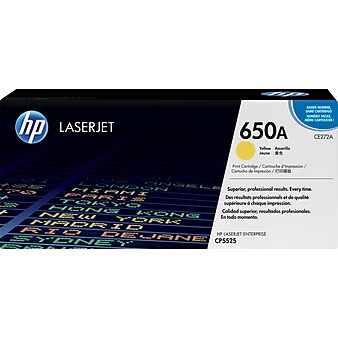HP 650A Yellow Standard Yield Toner Cartridge (CE272A)