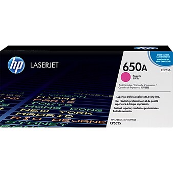 HP 650A Magenta Standard Yield Toner Cartridge (CE273A)