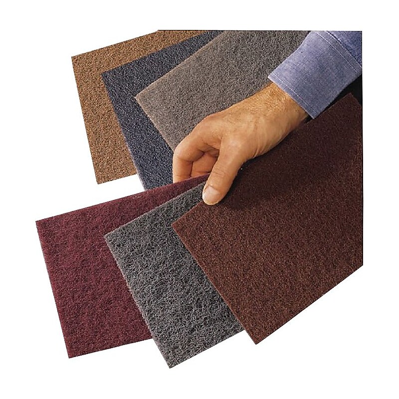 Scotch-Brite™ Maroon AO HP-HP General Purpose Hand Pad, 9 in (L), 6 in (W), Very Fine image 1