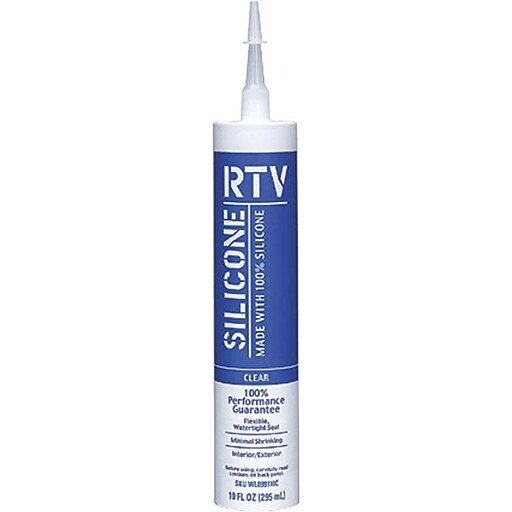 White Lightning® Contractor RTV Silicone Sealant, Clear Color, 10 oz