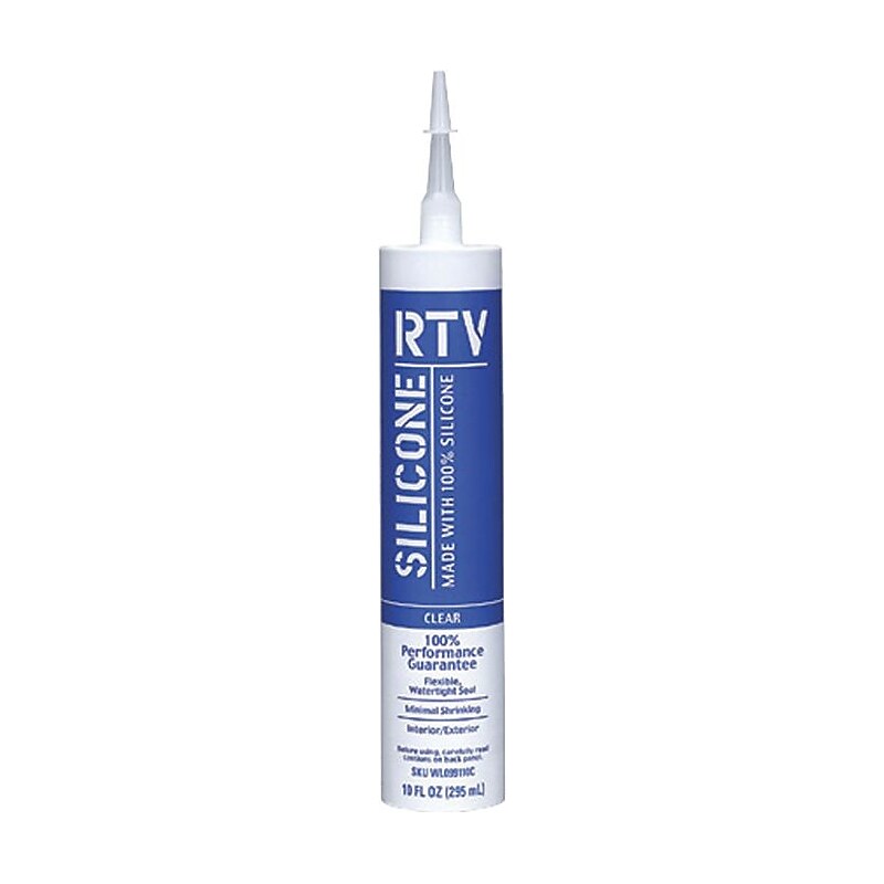 White Lightning® Contractor RTV Silicone Sealant, Clear Color, 10 oz. image 1