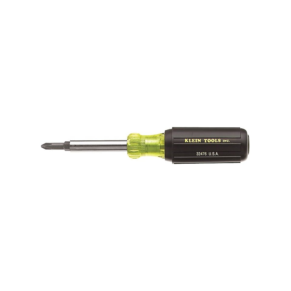 Klein Tools Chrome Plated Steel Shank 5 In 1 Multi Bit Screwdriver/Nut Driver