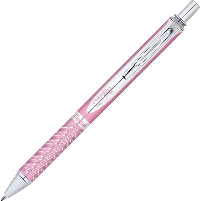 Pentel EnerGel Retractable Gel Pen, Medium Point, 0.7mm, Black Ink
