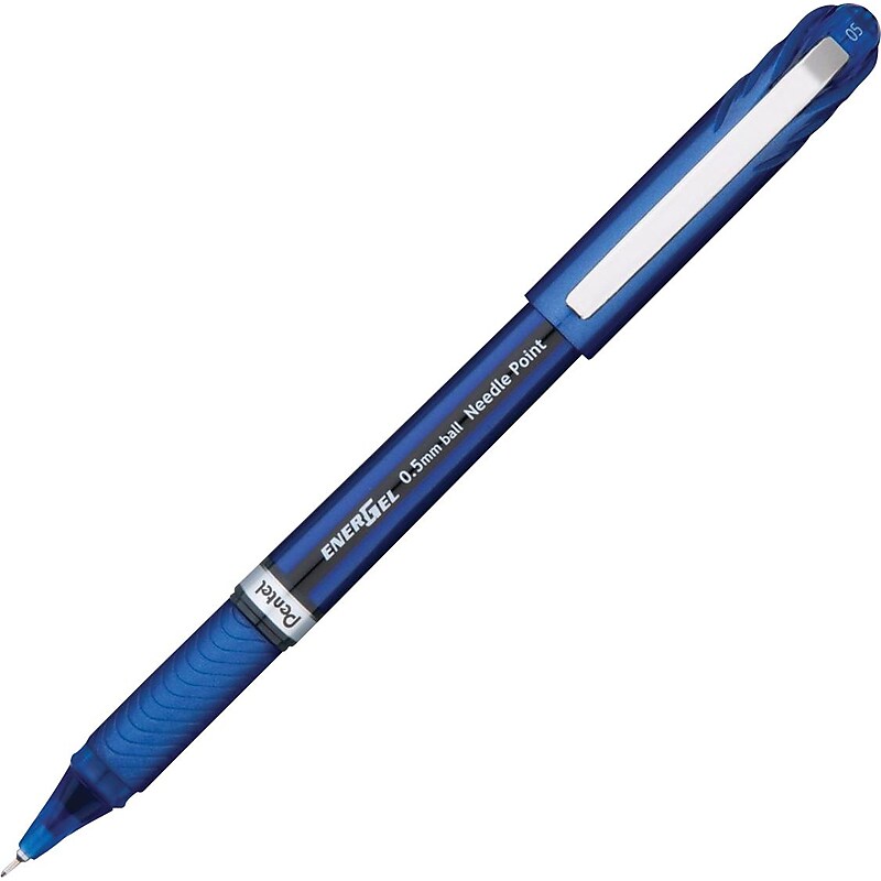 Pentel EnerGel NV Liquid Gel Pen, Fine Point, Blue Ink (BLN25-C) image 1