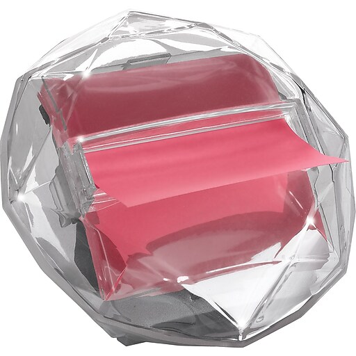 Postit® Popup Dispenser for 3" x 3" Notes, Clear, DiamondShaped (DIA330) at Staples