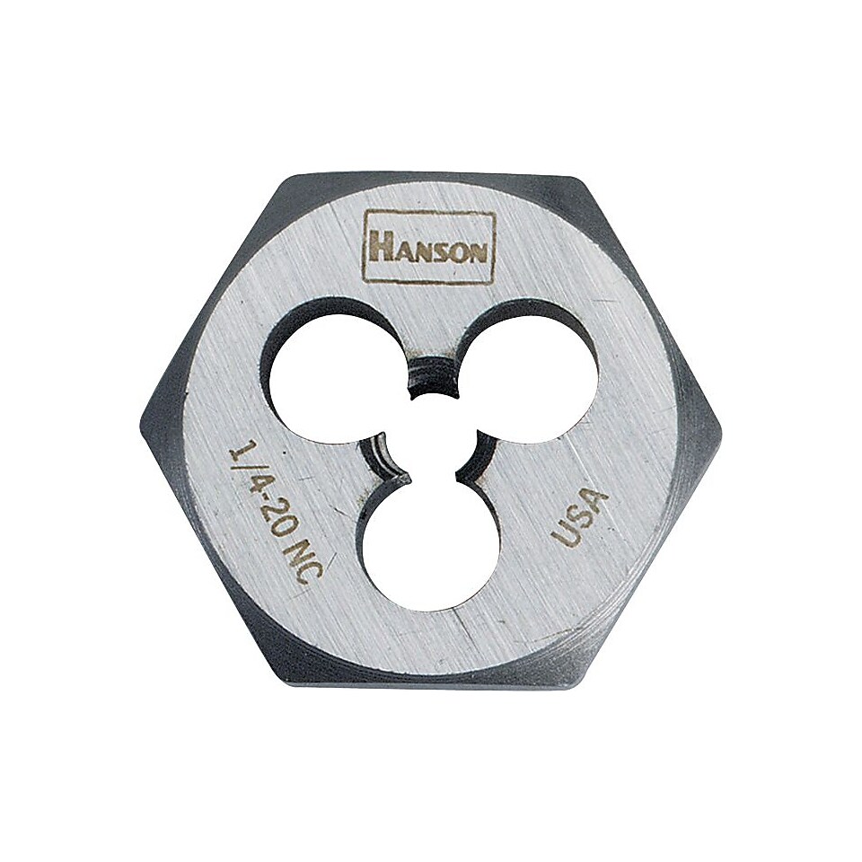 HANSON High Carbon Steel Hexagon Machine Screw Die, 3/4 in