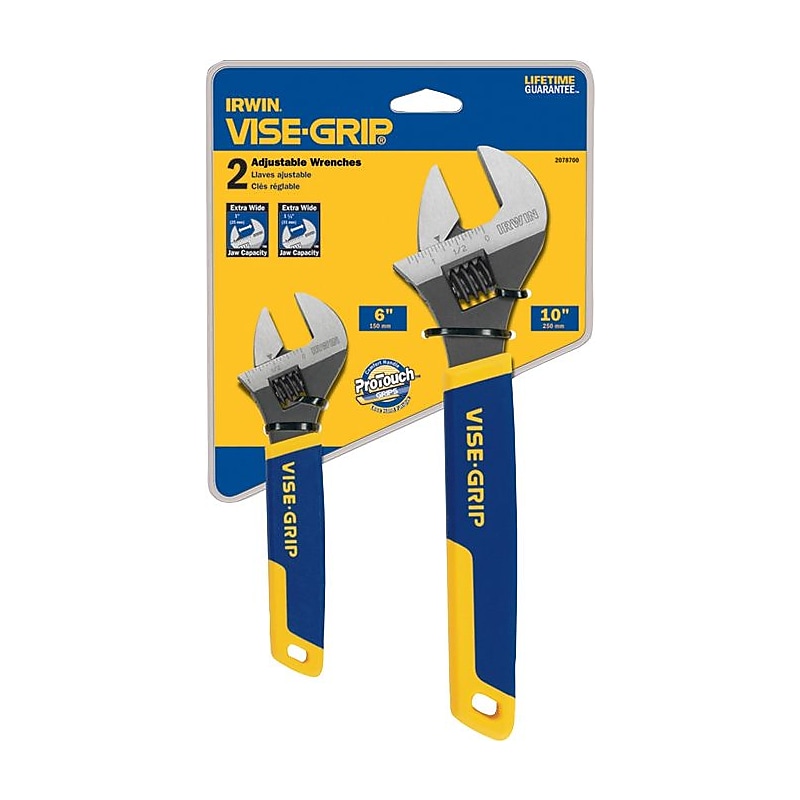 Irwin® Vise-Grip® Adjustable Wrench Set, 2 Piece image 1