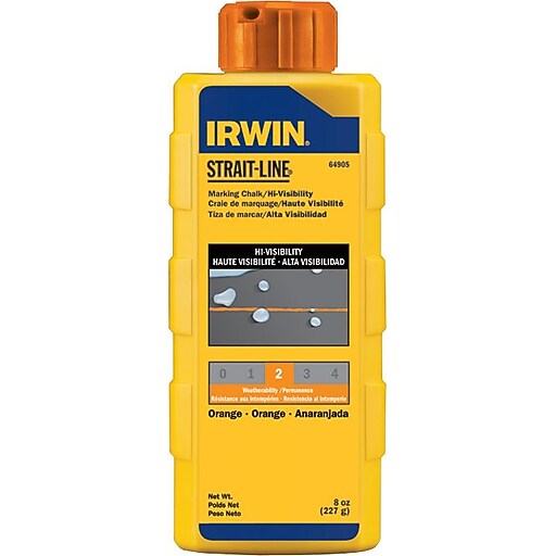 StraitLine® Marking Chalk Refill, 8 Oz., Red Staples