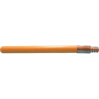 Magnolia Brush 455-M-60 Clear Lacquered Threaded Floor Brush Handle; Metal Tip