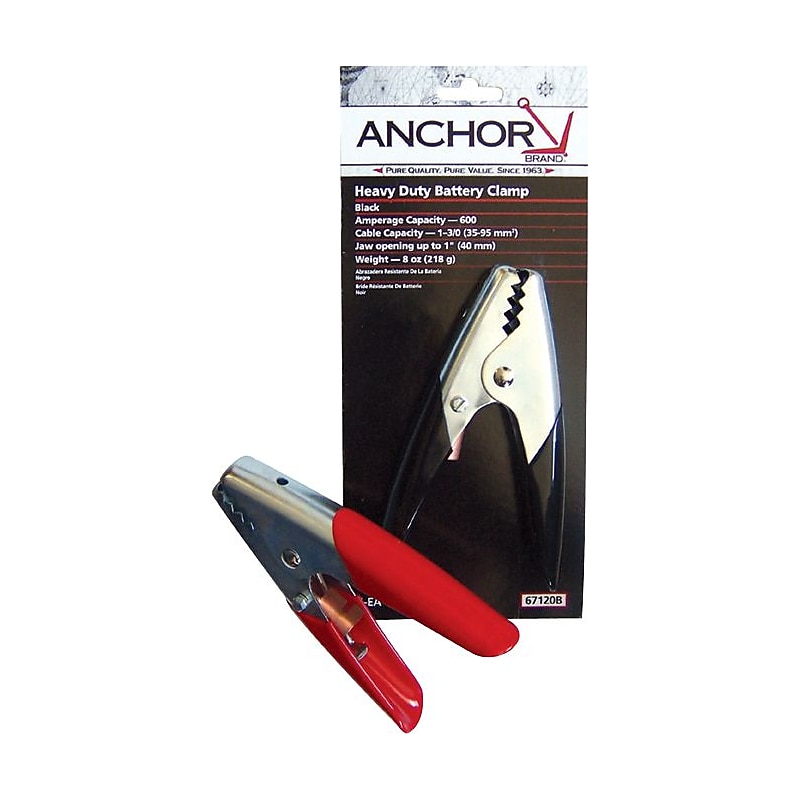 Anchor Brand Battery Clamps, Heavy Duty, Black image 1