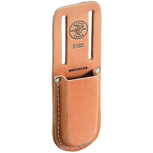 Klein Tools® Slotted Belt Leather Knife Holder, 1 Compartment, 8 1/4 in